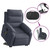  Stand up Massage Recliner Chair Dark Gray Velvet A949-3206181