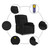  Massage Recliner Chair Black Fabric A949-373550