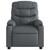  Massage Recliner Chair Grey Faux Leather A949-3206905