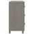  Sideboard HAMAR Light Gray 35.4"x15.7"x31.5" Solid Pinewood A949-340431