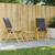  Folding Patio Reclining Chairs 2 pcs with Cushions Bamboo A949-365876