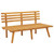  Patio Bench with Cushions 45.3" Solid Acacia Wood A949-46672