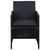  4 Piece Patio Lounge Set with Cushions Poly Rattan Black A949-46390