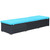  Sun Lounger with Cushion Poly Rattan Black A949-44406