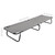  Folding Sun Lounger Gray Steel A949-47757