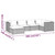  6 Piece Patio Lounge Set with Cushions Poly Rattan Black A949-3101809