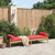  Patio Bench with Cushion Brown Poly Rattan Acacia A949-366302