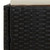  Garden Bed Black 43.3"x78.7" Poly Rattan A949-42667