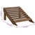  Patio Chair with Ottoman Wood Brown A949-45701