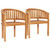  Banana Chairs 2 pcs Solid Teak Wood A949-48019