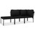  3 Piece Patio Lounge Set with Cushions Black PVC A949-48594
