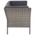  6 Piece Patio Lounge Set with Cushions Poly Rattan Gray A949-48950