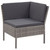  6 Piece Patio Lounge Set with Cushions Poly Rattan Gray A949-48950