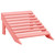  Patio Adirondack Chair with Ottoman Solid Fir Wood Pink A949-315867