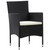  5 Piece Patio Lounge Set With Cushions Poly Rattan Black A949-45893