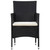  5 Piece Patio Lounge Set With Cushions Poly Rattan Black A949-45893