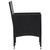  5 Piece Patio Lounge Set With Cushions Poly Rattan Black A949-45893