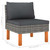  4 Piece Patio Lounge Set with Cushions Poly Rattan Gray A949-3059709