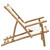  Deck Chair Bamboo and Canvas Cream White A949-318594