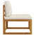  2 Piece Patio Sofa Set with Cushion Solid Acacia Wood A949-311859