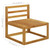  2 Piece Patio Sofa Set with Cushion Solid Acacia Wood A949-311859