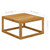  2 Piece Patio Sofa Set with Cushion Solid Acacia Wood A949-311859