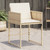  Patio Chairs with Cushions 4 pcs Beige Poly Rattan A949-4007479