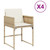  Patio Chairs with Cushions 4 pcs Beige Poly Rattan A949-4007479
