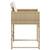  Patio Chairs with Cushions 4 pcs Beige Poly Rattan A949-4007479