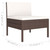  6 Piece Patio Lounge Set with Cushions Poly Rattan Brown A949-3056961
