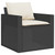  6 Piece Patio Sofa Set with Cushions Black Poly Rattan A949-3213548
