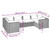  6 Piece Patio Lounge Set with Cushions Poly Rattan Brown A949-3101940