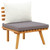  Patio Chair with Cushions Solid Acacia Wood A949-46671
