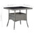  3 Piece Patio Dining Set Gray Poly Rattan and Glass A949-3058309