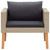  4 Piece Patio Lounge Set with Cushions Poly Rattan Beige A949-3059328