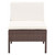  6 Piece Patio Lounge Set with Cushions Poly Rattan Brown A949-48935