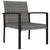  5 Piece Patio Dining Set Poly Rattan Gray A949-3065712