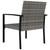  5 Piece Patio Dining Set Poly Rattan Gray A949-3065712