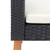  3 Piece Patio Lounge Set with Cushions Poly Rattan Black A949-310218