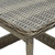  Patio Table Brown 7.7"x17.7"x18.3" Poly Rattan A949-313308