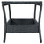  3 Piece Patio Lounge Set with Cushions Poly Rattan Dark Gray A949-3060180