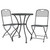  3 Piece Patio Dining Set Expanded Metal Mesh Anthracite A949-3084707
