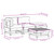  4 Piece Patio Lounge Set with Cushions Solid Wood A949-3186011