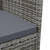  Patio Chairs with Cushions 2 pcs Poly Rattan Gray A949-316682