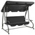  Outdoor Swing Bench with Canopy Anthracite A949-313339