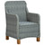  Patio Chairs with Cushions 2 pcs Poly Rattan Light Gray A949-313318