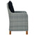  Patio Chairs with Cushions 2 pcs Poly Rattan Light Gray A949-313318