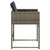  Patio Chairs with Cushions 4 pcs Gray Poly Rattan A949-4007477