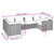  6 Piece Patio Lounge Set with Cushions Poly Rattan Gray A949-3101941