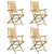 Folding Patio Chairs 4 pcs 20.9"x26"x39" Bamboo A949-3278514